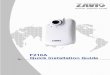 Zavio F210A Quick Installation Guide · Install the hardware and connect all cables a. Wall mounting and Ceiling mounting 1. Use the 3 supplied screws to fix the base plate to a flat