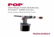 Pneumatic Blind Rivet Tool - POP Rivet Guns, Tools & Partspoprivettooling.com/pop-proset-3400-manual.pdf · carefully before setting up or operating the pop ® proset 3400 series