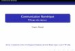 Communication Numérique - Filtrage des signauxxymaths.free.fr/Signal/Cours/IV_Filtrage.pdf · Cas id eal - Filtre de Nyquist Filtre en cosinus sur elev e Filtre en racine de cosinus