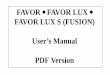 FAVOR FAVOR LUX FAVOR LUX S (FUSION) User’s Manual …cholla.mmto.org/scuba/favor_manual.pdf · FAVOR FAVOR LUX FAVOR LUX S (FUSION) User’s Manual PDF Version. 2 CF CEILING ASC