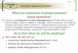 What are enterprise business systems? · Chapter 8 Enterprise Business Systems Slide 1 Good Question!! What are enterprise business systems? The term Enterprise Content Management