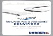 7200, 7300, 7350 & 7360 SERIES CONVEYORS · 7200 & 7300 Series Specifications Dorner AquaGard Conveyors are Best for: • Baking • Packaged Foods • Pet Foods • Confectionary