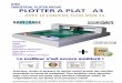 Plotter a plat A9060 - plotterdedecoupe.fr · Langage machine HP-GL, DMPL Max. vitesse 600mm/s Precision(mm) 0.025mm Précision de reproduction 0.1mm Voltage AC90~240V/50Hz~60Hz Position