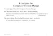 Principles for Computer System Design - Butler W. Lampsonbwlampson.site/76-TuringLecture/Turing Lecture slides.pdf · Principles for Computer System Design 10 years ago: Hints for