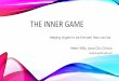 THE INNER GAME - Sweet Adelines International · THE INNER GAME Helping singers to be the best they can be Helen Willis, Lace City Chorus helensings@hwillis.net