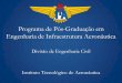 Programa de Pós-Graduação em Engenharia de Infraestrutura ... · Divisão de Engenharia Civil Instituto Tecnológico de Aeronáutica. Departamento de ... –Planejamento e Projeto