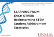 LEARNING FROM EACH OTHER: Brainstorming STEM Student ...avpss.unm.edu/common/documents/Stop Switch Or Stay Overview... · EACH OTHER: Brainstorming STEM Student Achievement Strategies