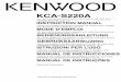 KCA-S220A - KENWOODmanual.kenwood.com/files/B64-3452-00.pdf · kca-s220a ©printed in japan b64-3452-00/00 (w) cd / md changer switching unit with auxiliary rca stereo input 3 page