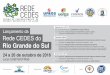 Segunda-feira | 24/10 Lançamento da Rede CEDES do · Lançamento da Rede CEDES do ... VALORES Palestrante: Dr. Jacques Gleyse | Universidade de Montpellier - França Local: ESEFID/UFRGS