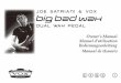 big bad wah owner's manual Big Bad Wah features a custom pot designed speciﬁcally for this wah to Joe Satri-ani’s speciﬁcations. The pot is the component that controls the “sweep”