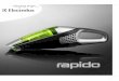 Electrolux ZB 4112 Vacuum Cleaner User Guide Manual ... · 1 Thank you for choosing an Electrolux Rapido vacuum cleaner. Rapido is a rechargeable handheld vacuum cleaner intended