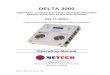 DELTA 3000 - Netech corporation · This Manual is provided to explain the operation of the DELTA 3000 Defibrillator Tester / Pacemaker Analyzer / ECG Simulator test instrument. It