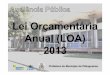 Lei Orçamentária Anual (LOA) 2013 - pitangueiras.sp.gov.br · Prefeitura do Município de Pitangueiras. Audiência Pública | LOA Fundamento Legal ... 1 7 2 1 01 05 ITR 680.000,00
