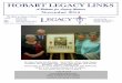 HOBART LEGACY LINKS - Legacy Australia · At this time, it is expected that Hobart Legacy will once again be involved in Christmas Gift Wrapping at the Northgate Shopping Centre (Glenorchy)