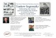 The Avon Historical Society presents Yankee Ingenuity · 2014-07-02 · Presented by the Avon Historical Society at the Avon Free Public Library 281 Country Club Road Avon, CT 06001