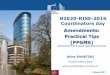 H2020-RISE-2016 Coordinators day Amendments: (PPGMS) · H2020-RISE-2016 Coordinators day Amendments: Practical Tips (PPGMS) PARTICIPANT PORTAL GRANT MANAGEMENT SERVICE Alina SUHETZKI