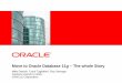 Move to Oracle Database 11g – The whole Story ·  Move to Oracle Database 11g – The whole Story Mike Dietrich. Carol Tagliaferri, Roy Swonger Database