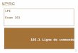 LPI Exam 101 - doc.lagout.org LPI 101/Sujet 103 - Commandes GNU... · UPMC – FP – Préparation LPI - v1.1 4 103.1 – shell bash Le shell (« coquille ») est un programme qui