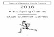 Area Spring Games State Summer Games · G-1 Special Olympics South Dakota 2016 Area Spring Games State Summer Games
