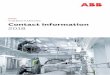 TURBOCHARGING Contact information 2018 - ABB Group .5 â€” ABB Turbocharging Service Stations Country