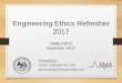 Engineering Ethics Refresher 2017 - sblpes.state.nm.us · Engineering Ethics Refresher. 2017. NMBLPEPS. November 2017. Who is the NMBLPEPS? ... NM somewhat unique in that we have