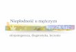 etiopatogeneza, diagnostyka, meska.pdf · PDF file - azoospermia po operacjach najądrza (spermatocele) • po wazektomii, plastyce przepuklin pachwinowych, CBAVD 3. przewodów wytryskowych-