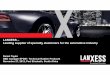 271127 LANXESS Leading supplier of specialty elastomers ... · Leading supplier of specialty elastomers for the automotive industry Daniel Taylor NBD manager EPDM -Technical Rubber