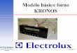 Modelo básico forno KRONOS - service.electrolux.com · 5 ESSE F.Z. January 04 Kronos-Comando - Estágio 1 Tipos de aquecimento Temperatura recomendada: 175 °C Ar quente Consumidores