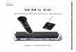 WMS 80 Wireless Microphone Systems - fullcompass.com · CH 60/80 plastic carrying case for one complete WMS 80 system. Color Coding Kit: Set of rings (for the HT 80) and platelets