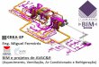 Eng. Miguel Ferreirós BIM e projetos de AVAC&R · Fluxogramas de ar elaborados em Revit e ... AVAC&R - Exemplo de projeto no segmento ... Parametrização dos componentes BIM