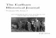 The Earlham Historical Journal · This issue of the Earlham Historical Journal aims to bring greater understanding to the manifestations of self-interest and prejudice in various