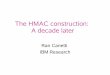 The HMAC construction: A decade latercanetti/materials/hmac-10.pdf · Ran Canetti IBM Research. What is HMAC?