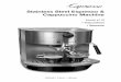 Stainless Steel Espresso & Cappuccino Machine · Stainless Steel Espresso & Cappuccino Machine will produce the absolute freshest and most aromatic cup of “crema” coffee possible