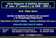 Corso Integrato di Medicina del Lavoro 5° anno, 2 ...pacs.unica.it/biblio/mlavoro/lavoro7.pdf · movimentazione manuale di carichi, comprese le forme ... • operatori ospedalieri