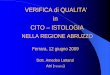 VERIFICA di QUALITA’ in CITO – ISTOLOGIA · Displasia ghiandolare - AIS) e dalla conseguente appropriata gestione clinica della donna. ... Cervicocarcinoma della Regione Abruzzo: