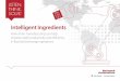 Intelligent Ingredients - Food and Beverage Smart ... · Food and Beverage Industry | 10. Measure. Optimize Resource Management Improved productivity can be a corollary benefit when