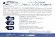 Volt & Amp Digital LCD Meters - batteriesdirect.com.au · PO Box 1617 Cleveland QLD 4163 info@baintech.com.au Phone: 1300 BAINTECH 224683 Volt & Amp Digital LCD Meters BAINTECH Volt