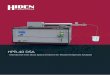 28180 HPR-40 DSA - TDS 171-3 6PP BROCHURE · The HPR-40 DSA was used to investigate denitrification by Pseudomonas stutzeri in a static lakewater column. Continuous real-time measurement