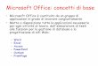 Microsoft Office: concetti di base - Moodle@Units · applicazioni in grado di lavorare congiuntamente ... – Office 2010 – Office 2007 – Office 2003 – Office 2002 – Office