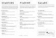 starters piadine salads - patxispizza.com · TRE PORCELLINI 19 / 29 Salami • all-natural garlic-fennel sausage • pepperoni • mozzarella • homemade tomato sauce • Parmesan