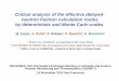 Critical analysis of the effective delayed- neutron ... · Critical analysis of the effective delayed-neutron fraction calculation routes by deterministic and Monte Carlo codes. M