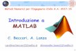 Introduzione a MATLAB - core.ac.uk · MATLAB Toolbox: some Mapping Toolbox fornisce gli strumenti e utilità per l'analisi di dati geografici e la creazione di mappe. MATLAB Compiler