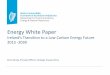 Energy White Paper - The Irish Planning Institute · Energy White Paper Ireland’s Transition to a Low Carbon Energy Future 2015 -2030 Kevin Brady, Principal Officer, Strategic Energy