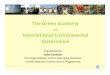John Scanlon - Green Economy · ‘The green economy’: • Recent green economy developments within the UNGA, G8, G20, OECD, CSD, and UNEP through its Green Economy Initiative