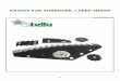 KNIVES FOR SHREDDER / FEED MIXER - Lame Stella - High ...stellalame.com/russo/carri.pdf · Storti 1680008 Luclar Feraboli Mutti DeLaval DeLaval Other brands Other brands D2001 L x
