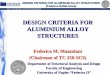 Aluminium Alloy Structures · DESIGN CRITERIA FOR ALUMINIUM ALLOY STRUCTURES Federico M. Mazzolani (Chairman of TC 250-SC9) Department of Structural Analysis and Design Faculty of