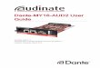 Dante Controller User Guide · Dante-MY16-AUD2User Guide Documentversion:1.0 Documentname:AUD-MAN-Dante-MY16-AUD2-User-Guide-v1.0 Published:Wednesday,May25,2016