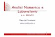 Analisi Numerica e Laboratorio - dm.unibo.it piccolom/didattica/anum/presentazione_   Analisi Numerica