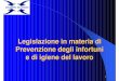 Legislazione in materia di Prevenzione degli infortuni e di igiene … DLGS 626.pdf · sicurezza, concernente la normativa in materia di sicurezza e salute e i rischi specifici esistenti