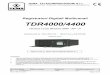 Registratori Digitali Multicanali TDR4000/4400 - .TEMA TELECOMUNICAZIONI SRL Registratori Digitali
